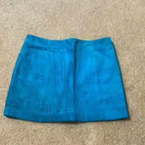 Vanilia suede mini skirt